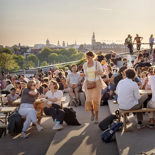 Summer rooftop Amsterdam NEMO