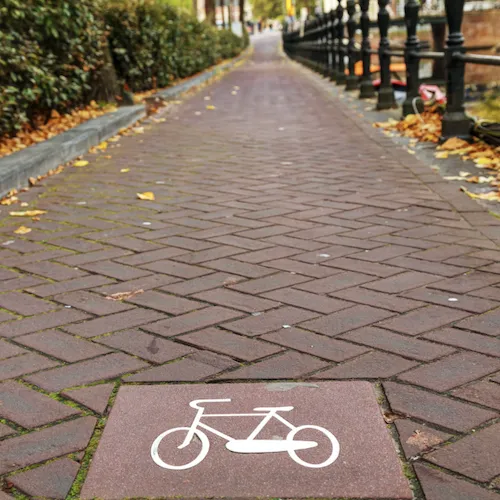 Bikelane in Amsterdam