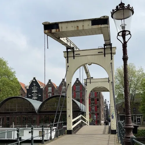 Bridge at the Prinseneiland neighborhood in Amsterdam