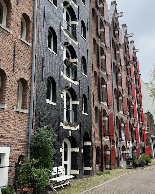 Houses on the Prinseneiland in Amsterdam