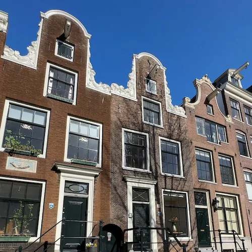 Townhouse on the canal of Amsterdam