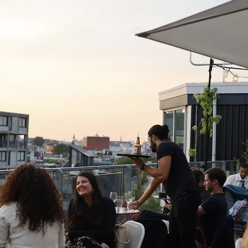 Rooftop of Zoku in Amsterdam